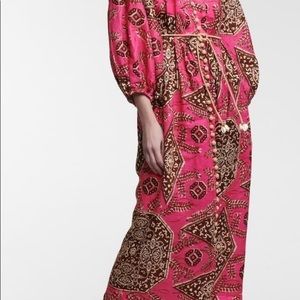 BNWT Zimmermann Lulu plunge midi dress